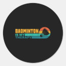 Search for funny badminton stickers Play