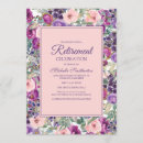 Search for feminine retirement party invitations Stylish