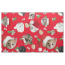 Search for funny christmas fabric Cat