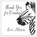 Search for zebra birthday party stickers Wild one