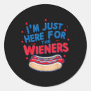 Search for hot dog stickers Red