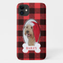 Recherche de noël de chien iphone coques Rouge