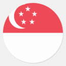 Recherche de singapour autocollants Drapeau de singapour