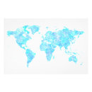 Search for blue world map posters Modern