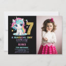 Recherche de unicorn photo birthday invitations Girl