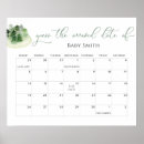 Search for baby shower calendar posters Watercolor
