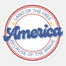 Search for because of the brave stickers Red white and blue