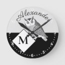 Search for woodland animals clocks Rustic