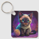 Search for yarn ball keychains Cat