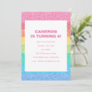 Search for rainbow stripe invitations For kids