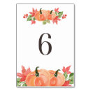 Search for pumpkins table cards Fall party