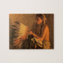 Search for american indian chief puzzles Feathers