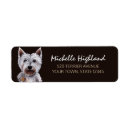Search for west highland terrier return address labels Animals