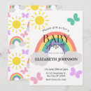 Search for rainbow butterfly invitations Girl