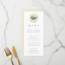 Recherche de watercolor menus Baby shower