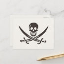 Recherche de drapeau pirate cartes postales Crâne et os