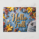 Search for autumn design postcards Leaves