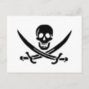 Recherche de drapeau pirate cartes postales Jolly roger