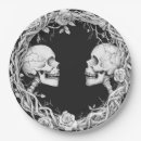 Search for skull and roses plates Halloween