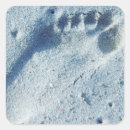 Search for footprints in the sand stickers Surf
