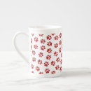 Search for red china mugs Red and white