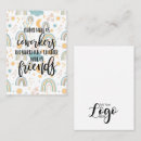 Search for friendship business cards Rainbow