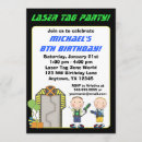 Search for laser tag birthday invitations Boy