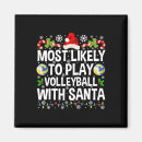 Search for volleyball magnets Santa claus