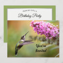 Search for hummingbird birthday invitations Floral