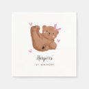 Recherche de woodland napkins Ours