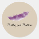Search for feathers wedding stickers Watercolor