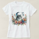 Search for grey cat tshirts Flowers