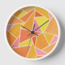 Recherche de formes géométriques horloges Orange