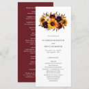 Search for sunflower wedding programs Boho