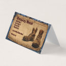 Search for boots business cards Construction