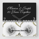 Recherche de 25th anniversary clocks Heart