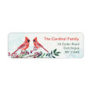 Search for cardinal bird return address labels Greenery