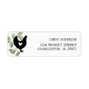 Search for chickens return address labels Watercolor
