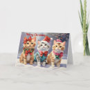 Search for cute watercolor christmas cards Kitty
