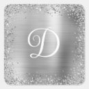 Search for silver glitter monogram stickers Glam