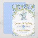 Recherche de blue elephant invitations Pour enfants