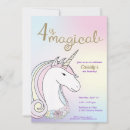 Search for princess unicorn birthday invitations Fairy tale