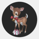 Search for vintage deer stickers Merry christmas