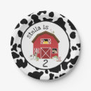 Recherche de chevaux assiettes en papier Rouge