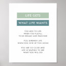 Search for life goals posters Quote