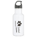 Search for paw print water bottles Animal lover