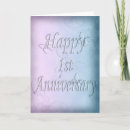Search for happy 1st anniversary cards Blue