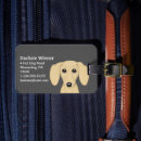 Recherche de cartoon bagages étiquettes Chien