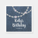 Recherche de denim napkins Anniversaire