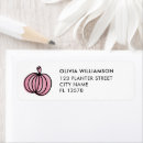 Search for pumpkin return address labels Pink